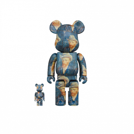 Bearbrick Van Gogh Museum Self Portrait 100% & 400% Set