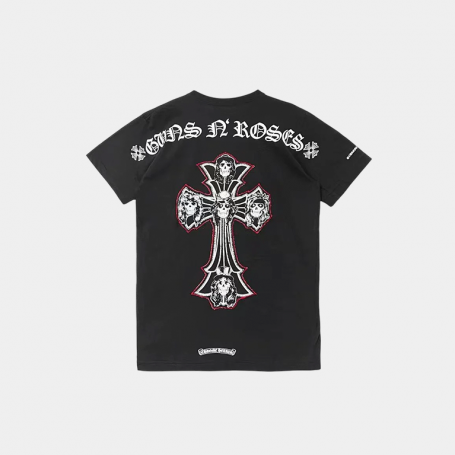 Футболка Chrome Hearts Guns N' Roses Cross Tee Black