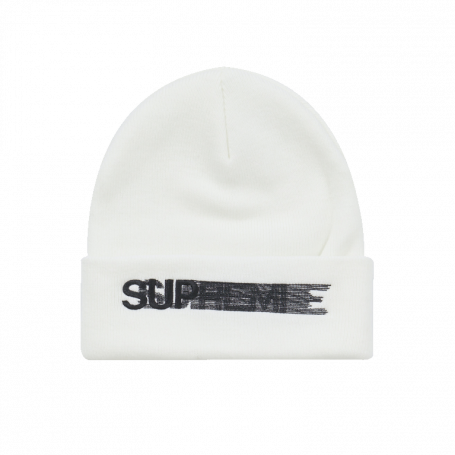 Supreme Motion Logo Beanie (SS23) White