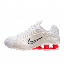 Кроссовки Nike Shox R4 White Phantom Picante Red (W)