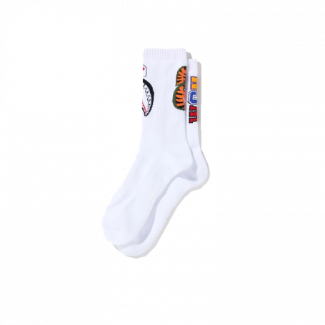 BAPE Shark Socks White
