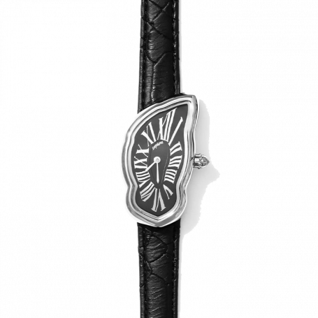Часы Laphont Melting Watch Silver Black Dial Edition Black