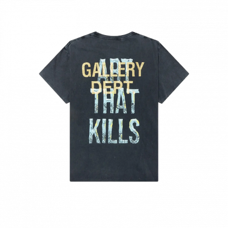 Футболка Gallery Dept Broken Art That Kills Tee Vintage Black
