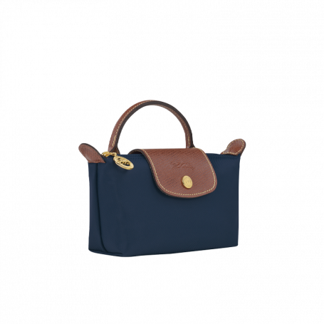 Longchamp Le Pliage Original Pouch With Handle Navy