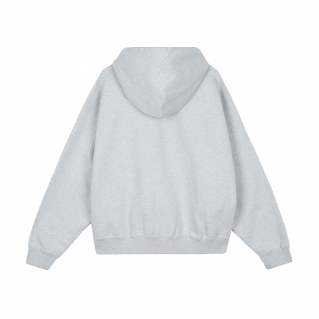 Stussy x Nike Fleece Zip Up Hoodie Grey