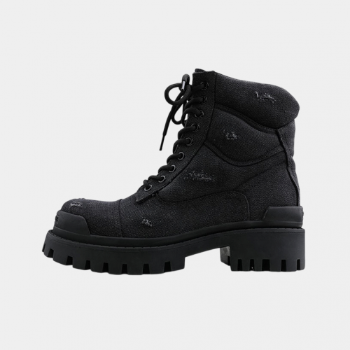 Ботинки Hanqiaoriji Ripped Canvas Boots Black