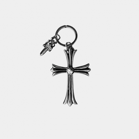 Брелок Chrome Hearts Big Kross Keychain Silver
