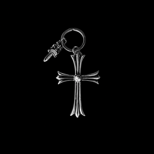 Брелок Chrome Hearts Big Kross Keychain Silver