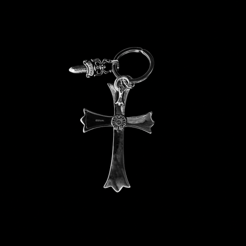 Брелок Chrome Hearts Big Kross Keychain Silver