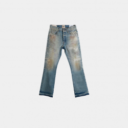 Джинсы Gallery Dept Distressed Frayed Jeans Indigo