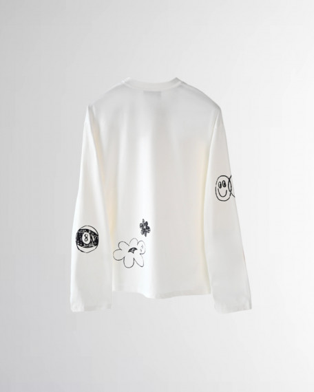 Лонгслив Sabe Mon Amour White Long Sleeve