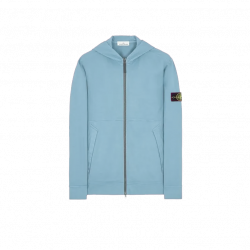 Stone Island Felpa Zip-Hoodie Sky Blue