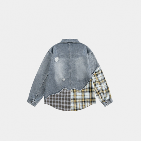 Джинсовая куртка Moo & Tonal Antique Effect Denim Jacket Blue