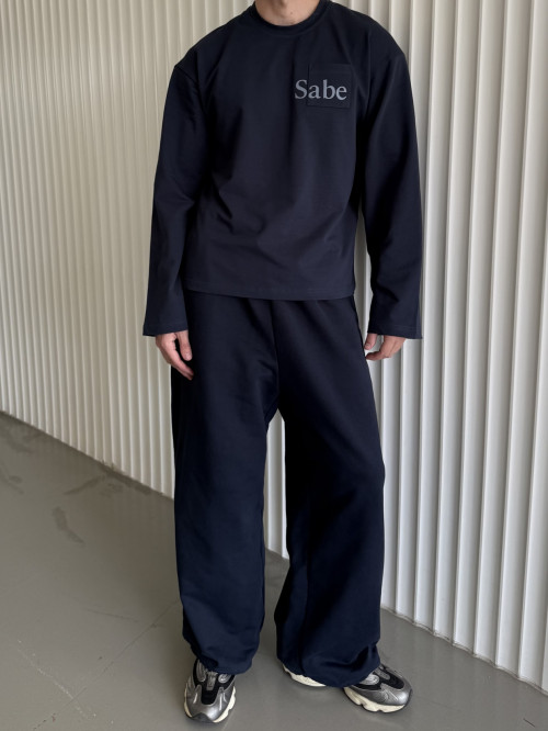 Брюки Sabe Logo Knee Sweatpants Navy