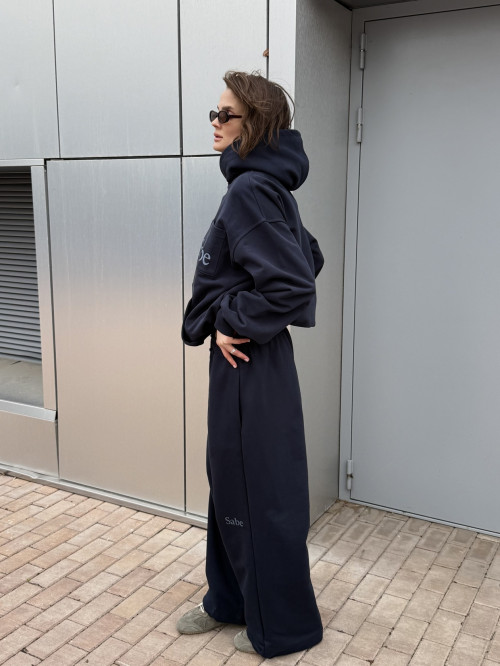 Брюки Sabe Logo Knee Sweatpants Navy