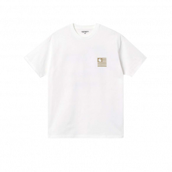 Carhartt WIP Medley State T-Shirt White/Beige