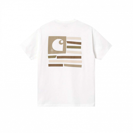 Carhartt WIP Medley State T-Shirt White/Beige