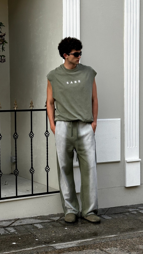 Штаны Sabe Sweatpants Washed Green