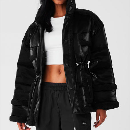 Alo Yoga Ice Breaker Puffer Jacket Black