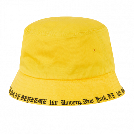 Supreme Embroidered Brim Crusher Yellow