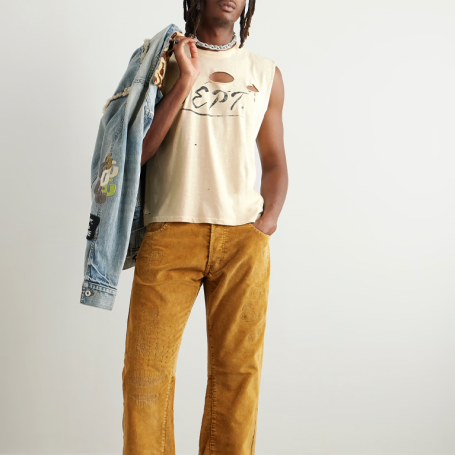 Футболка Gallery Dept Cotton Jersey Tank Top Cream