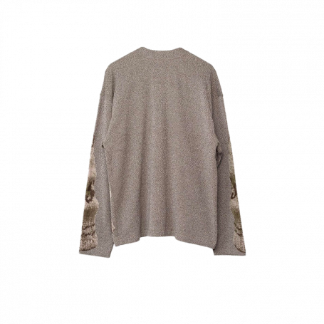 Maison Mihara Yasuhiro Jacquard Knit Cardigan Brown
