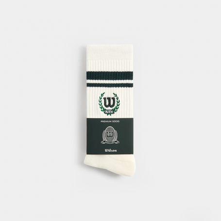 Носки Kith for Wilson Striped Logo Crew Socks White