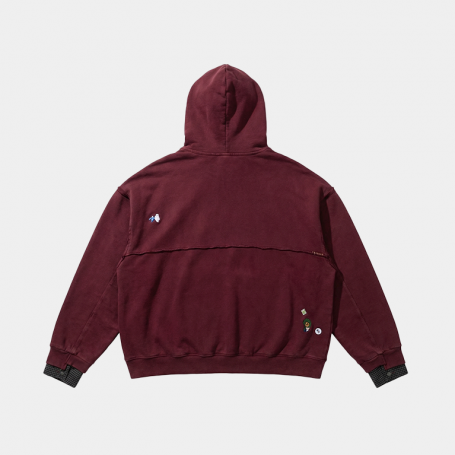 Зип-худи MasonPrince Stop Looking At My Hoodie Burgundy