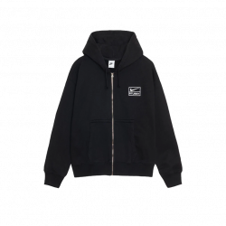 Stussy x Nike Stone Washed Fleece Zip Hoodie Black