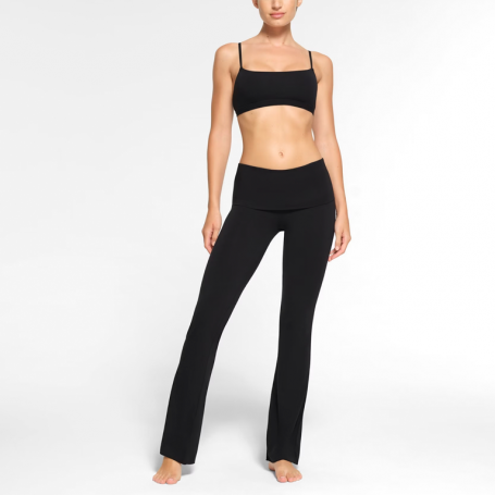 Брюки SKIMS Cotton Jersey Foldover Pant Soot