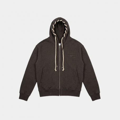 Зип-худи Algebraic Average Cotton Hooded Sweatshirt Grey