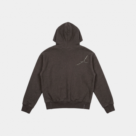 Зип-худи Algebraic Average Cotton Hooded Sweatshirt Grey