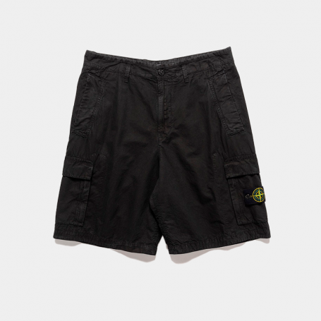 Шорты Stone Island Bermuda Shorts Loose Wide Old Effect Black