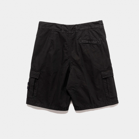 Шорты Stone Island Bermuda Shorts Loose Wide Old Effect Black