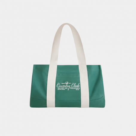 Сумка Bo+Tee Oversized Canvas Tote Bag Green