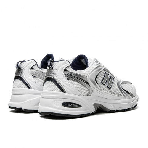 New Balance 530 White Silver Navy