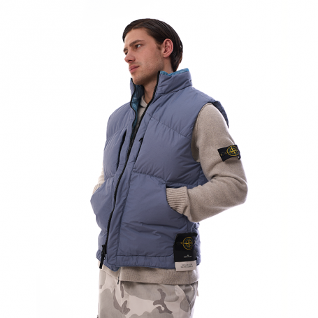 Stone Island Naslan Light Watro Down Bodywarmer Gilet Blue