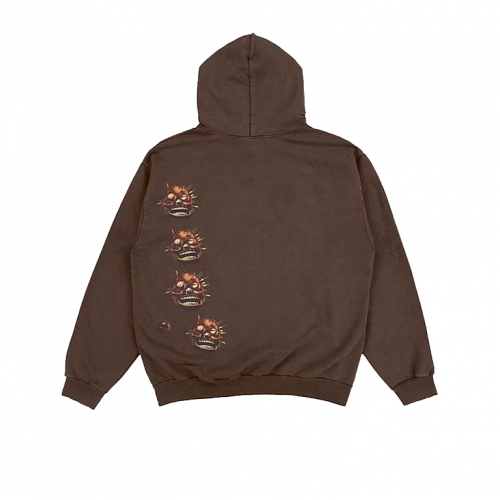 Travis Scott Utopia A2 Hooded Sweatshirt Brown