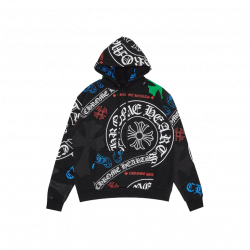 Худи Chrome Hearts Stencil Hoodie Black
