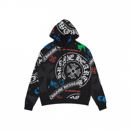 Худи Chrome Hearts Stencil Hoodie Black