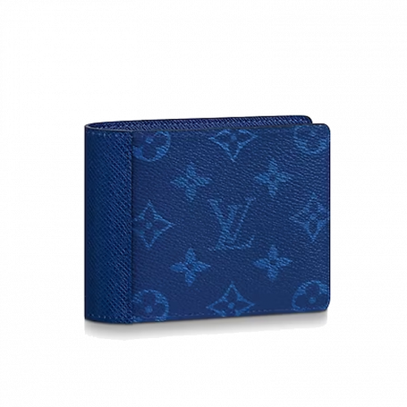 Louis Vuitton Multiple Wallet Taigarama Pacific Blue