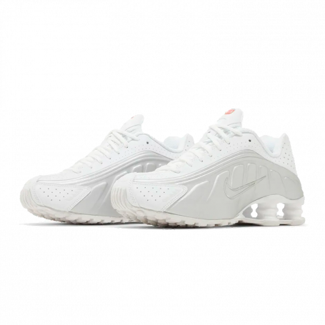 Кроссовки Nike Shox R4 White Metallic Silver (W)
