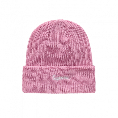 Supreme Loose Gauge Beanie Pink