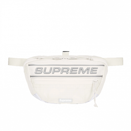 Supreme Logo Waist Bag White