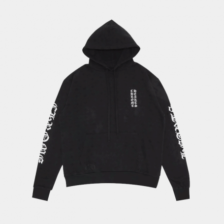 Худи Chrome Hearts 1988 Vertical Logo Hoodie Black
