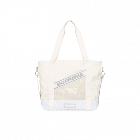 Supreme Logo Tote Bag White