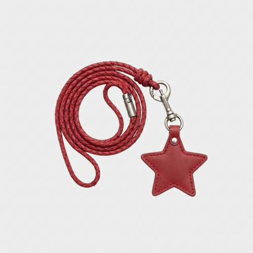 Подвеска MasonPrince Leather Star Pedant Red