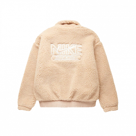Nike Swoosh Plush Jacket Beige