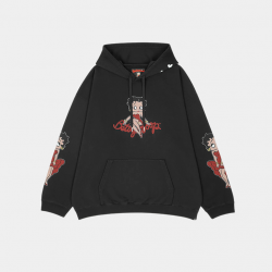 Худи Mastermind x Betty Boop Red Logo Hoodie Black