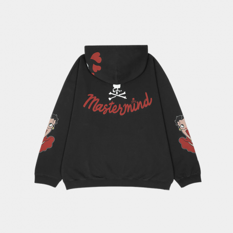 Худи Mastermind x Betty Boop Red Logo Hoodie Black